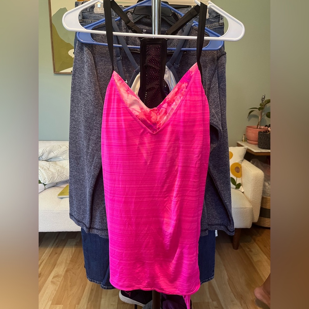Bright Hot Pink Active Tank Top